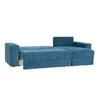 Coltar Extensibil Costa, 252x140x92 cm, Stofa Rosario 460, Albastru picture - 5