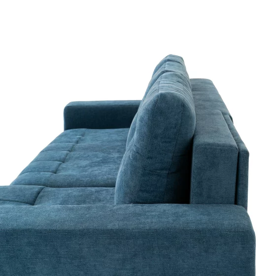 Coltar Extensibil Costa, 252x140x92 cm, Stofa Rosario 460, Albastru picture - 6