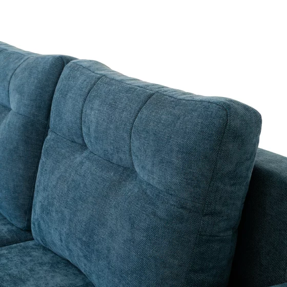 Coltar Extensibil Costa, 252x140x92 cm, Stofa Rosario 460, Albastru picture - 7