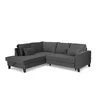 Coltar Extensibil Daytona, 233x202x86 cm, Stofa Gri picture - 2