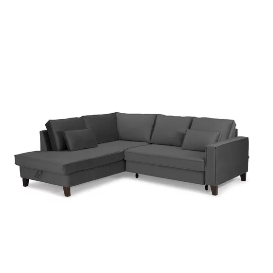 Coltar Extensibil Daytona, 233x202x86 cm, Stofa Gri picture - 2