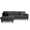Coltar Extensibil Daytona, 233x202x86 cm, Stofa Gri picture - 1