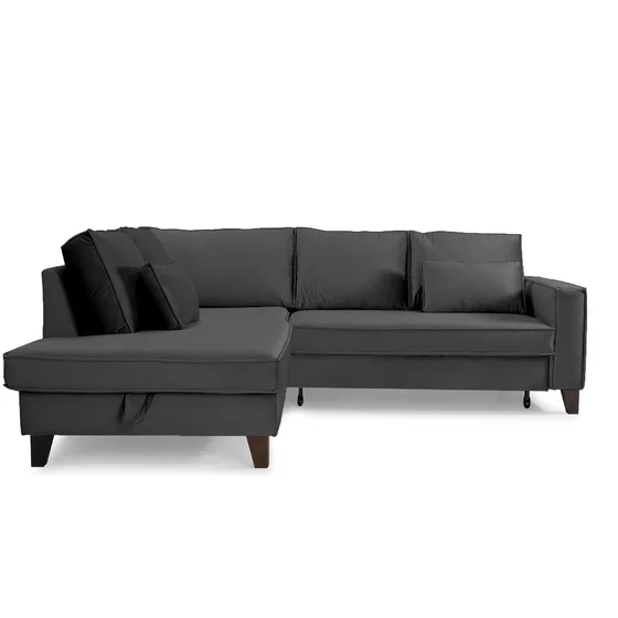 Coltar Extensibil Daytona, 233x202x86 cm, Stofa Gri picture - 1