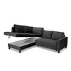 Coltar Extensibil Daytona, 233x202x86 cm, Stofa Gri picture - 6