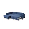 Coltar Extensibil Daytona, 233x202x86 h cm, Stofa Albastra picture - 3