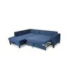 Coltar Extensibil Daytona, 233x202x86 h cm, Stofa Albastra picture - 4