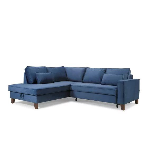 Coltar Extensibil Daytona, 233x202x86 h cm, Stofa Albastra picture - 5