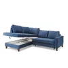 Coltar Extensibil Daytona, 233x202x86 h cm, Stofa Albastra picture - 7