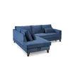 Coltar Extensibil Daytona, 233x202x86 h cm, Stofa Albastra picture - 9