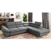 Coltar Extensibil Fabio, 280x235x69-88 H cm, Stofa Gri, Neve 85 picture - 1