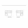 Coltar Extensibil Fabio, 280x235x69-88 H cm, Stofa Gri, Neve 85 picture - 7
