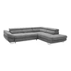 Coltar Extensibil Fabio, 280x235x69-88 H cm, Stofa Gri, Neve 85 picture - 3