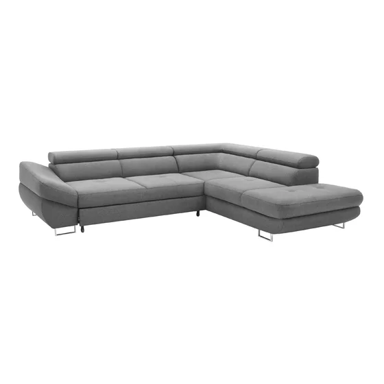 Coltar Extensibil Fabio, 280x235x69-88 H cm, Stofa Gri, Neve 85 picture - 3