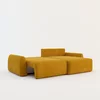 Coltar Extensibil Fede, 254x160x88 cm, Stofa Galben Mustar picture - 4