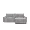 Coltar Extensibil Fede, 254x160x88 cm, Stofa Gri picture - 1