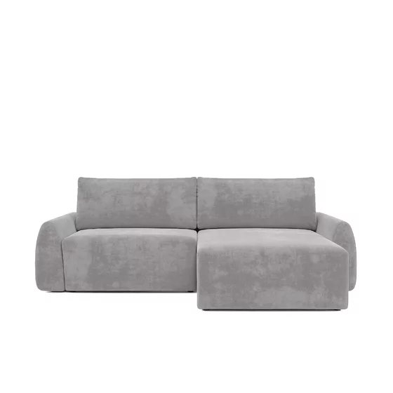 Coltar Extensibil Fede, 254x160x88 cm, Stofa Gri picture - 1