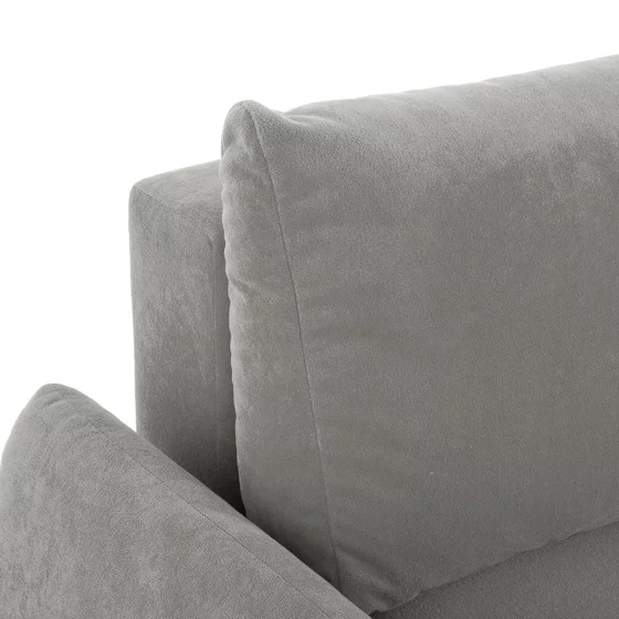 Coltar Extensibil Fede, 254x160x88 cm, Stofa Gri picture - 5