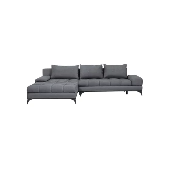 Coltar Extensibil Figaro, 315x212x78-87 h cm, Stofa, Grafit picture - 2