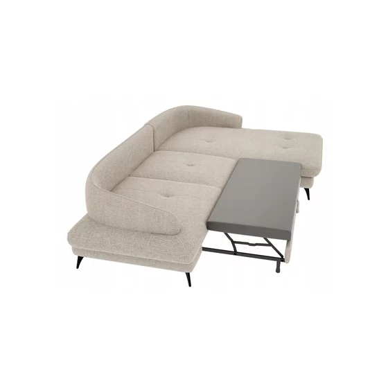 Coltar Extensibil Futuro, 292x180x72-85 h cm, Stofa, Beige picture - 3