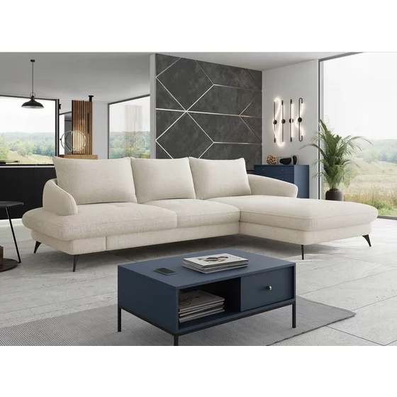Coltar Extensibil Futuro, 292x180x72-85 h cm, Stofa, Beige picture - 1