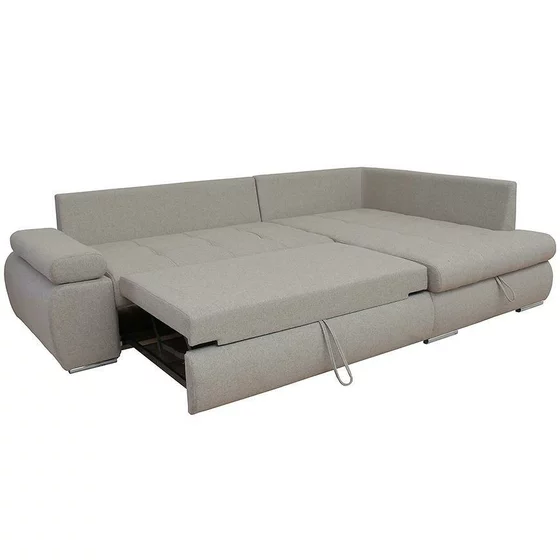 Coltar Extensibil Haris, 265x174x88 cm, Stofa, Beige Inchis-Lumos 31 picture - 5