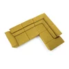 Coltar Extensibil Lagos, 272x219x85 cm, Stofa Soro 40, Galben picture - 2