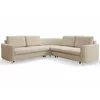 Coltar Extensibil Laren, 251x251x86 cm, Stofa Tip Velur, Beige picture - 8