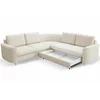 Coltar Extensibil Laren, 251x251x86 cm, Stofa Tip Velur, Beige Deschis picture - 5