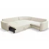 Coltar Extensibil Laren, 251x251x86 cm, Stofa Tip Velur, Beige Deschis picture - 6