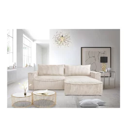 Coltar Extensibil Lilly, 242x160x92 cm, Stofa Ambiance 02, Crem