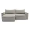 Coltar Extensibil Lilly, 242x160x92 cm, Stofa, Gri picture - 1