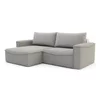 Coltar Extensibil Lilly, 242x160x92 cm, Stofa, Gri picture - 2