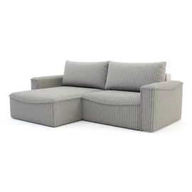 Coltar Extensibil Lilly, 242x160x92 cm, Stofa, Gri