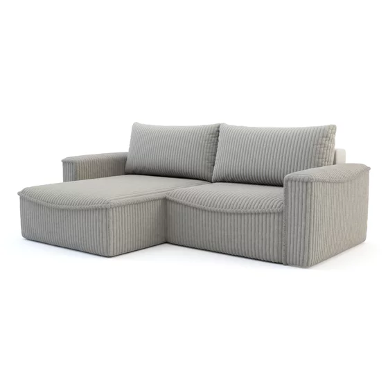 Coltar Extensibil Lilly, 242x160x92 cm, Stofa, Gri picture - 2