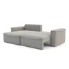 Coltar Extensibil Lilly, 242x160x92 cm, Stofa, Gri picture - 3