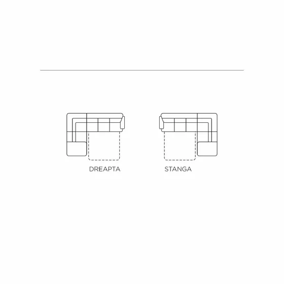 Coltar Extensibil Livio, 293x225x71-90 cm, Stofa, Gri picture - 2