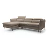 Coltar Extensibil Mango, 260-286x176x75-92 cm, Stofa, Beige Inchis picture - 5