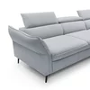 Coltar Extensibil Mango, 260-286x176x75-92 cm, Stofa, Gri Deschis picture - 3