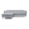 Coltar Extensibil Mango, 260-286x176x75-92 cm, Stofa, Gri Deschis picture - 1