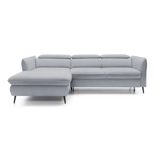 Coltar Extensibil Mango, 260-286x176x75-92 cm, Stofa, Gri Deschis picture - 1