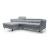 Coltar Extensibil Mango, 260-286x176x75-92 cm, Stofa, Gri Deschis picture - 2