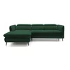 Coltar Extensibil Mango, 260-286x176x75-92 cm, Stofa, Verde picture - 2