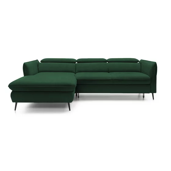 Coltar Extensibil Mango, 260-286x176x75-92 cm, Stofa, Verde picture - 2