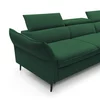 Coltar Extensibil Mango, 260-286x176x75-92 cm, Stofa, Verde picture - 3