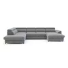 Coltar Extensibil Marola, Forma U, 348x180x238x75-91 cm, Stofa Gri picture - 1