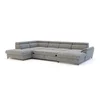 Coltar Extensibil Marola, Forma U, 348x180x238x75-91 cm, Stofa Gri picture - 4