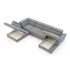 Coltar Extensibil Marola, Forma U, 348x180x238x75-91 cm, Stofa Gri picture - 5