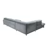 Coltar Extensibil Marola, Forma U, 348x180x238x75-91 cm, Stofa Gri picture - 6