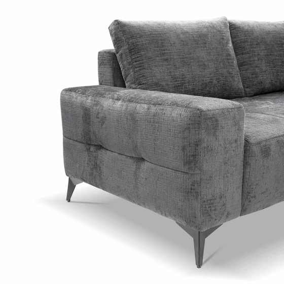 Coltar Extensibil Mauro, 290x175x85 cm, Stofa Gri picture - 3