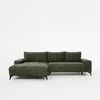 Coltar Extensibil Mauro, 290x175x85 cm, Stofa Verde picture - 1
